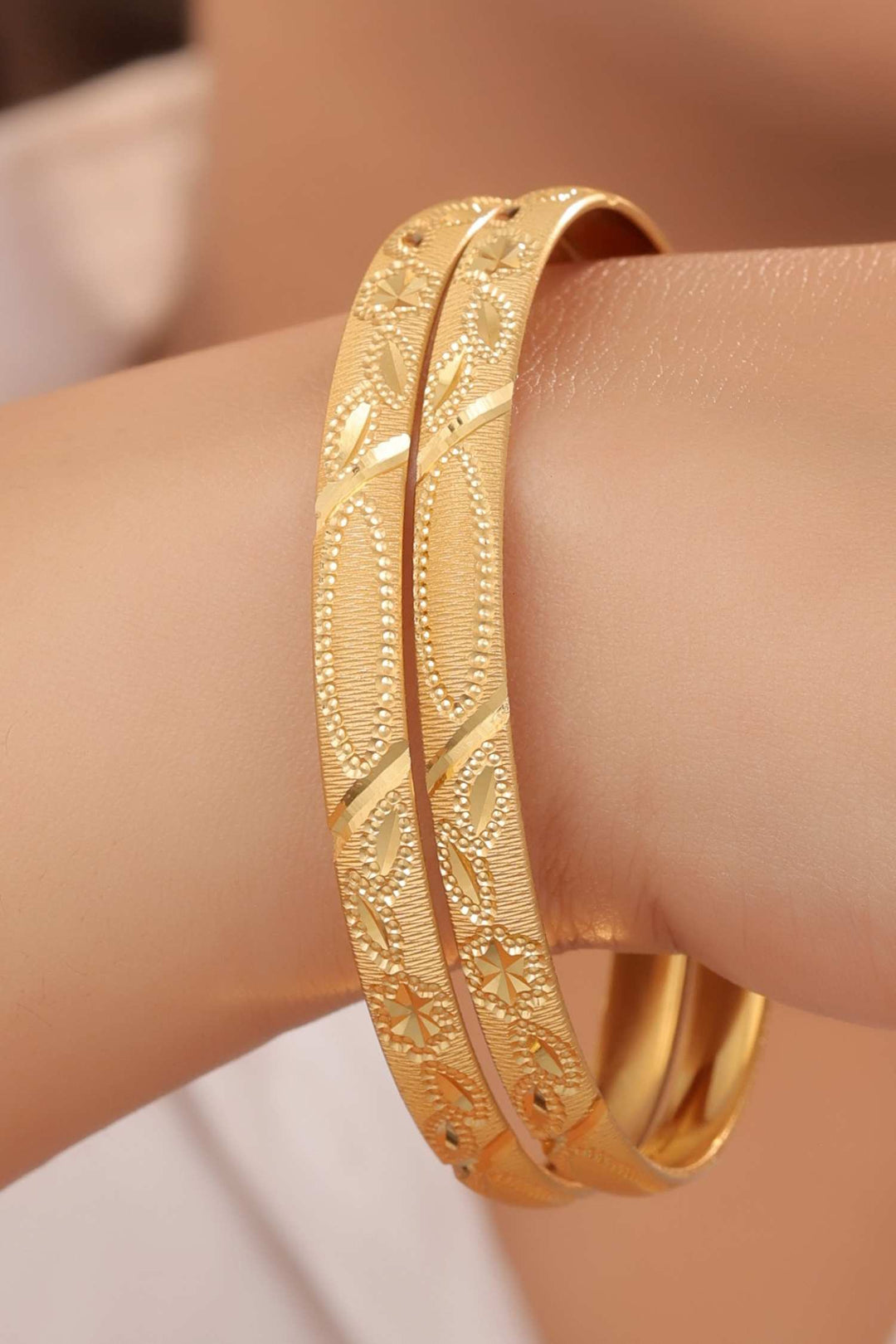 Zivay Mrinalini Bangles – High Gold Plated (Set of 4)