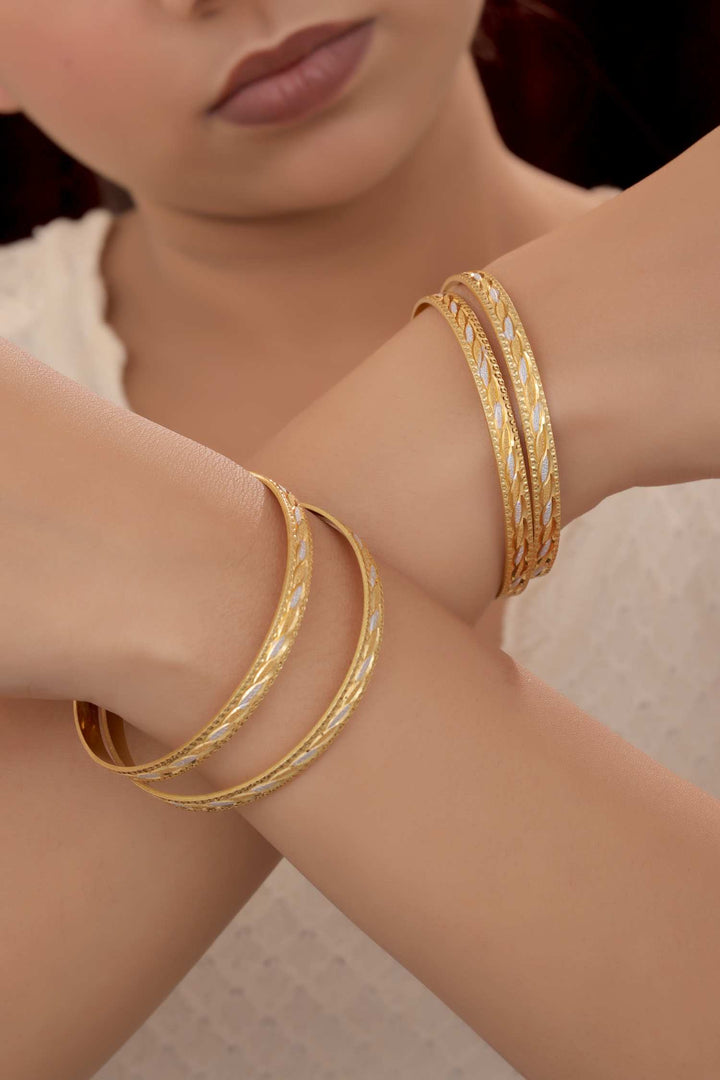 Zivay Sarika Bangles – High Gold Plated (Set of 4)