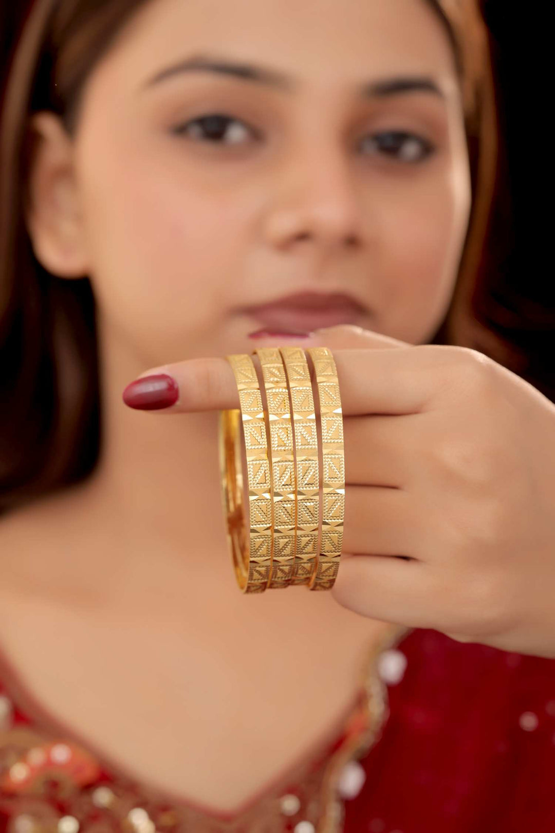 Zivay Veena Bangles – High Gold Plated (Set of 4)