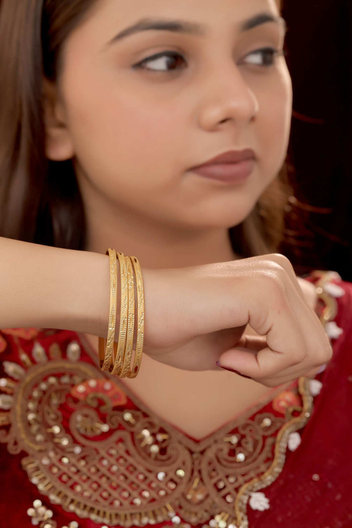 Zivay Anupa Bangles – High Gold Plated  (Set of 2)