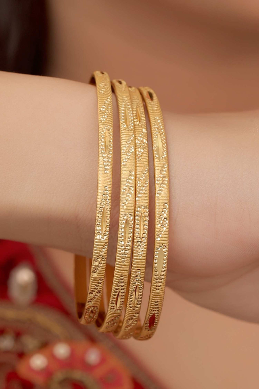 Zivay Anupa Bangles – High Gold Plated  (Set of 2)