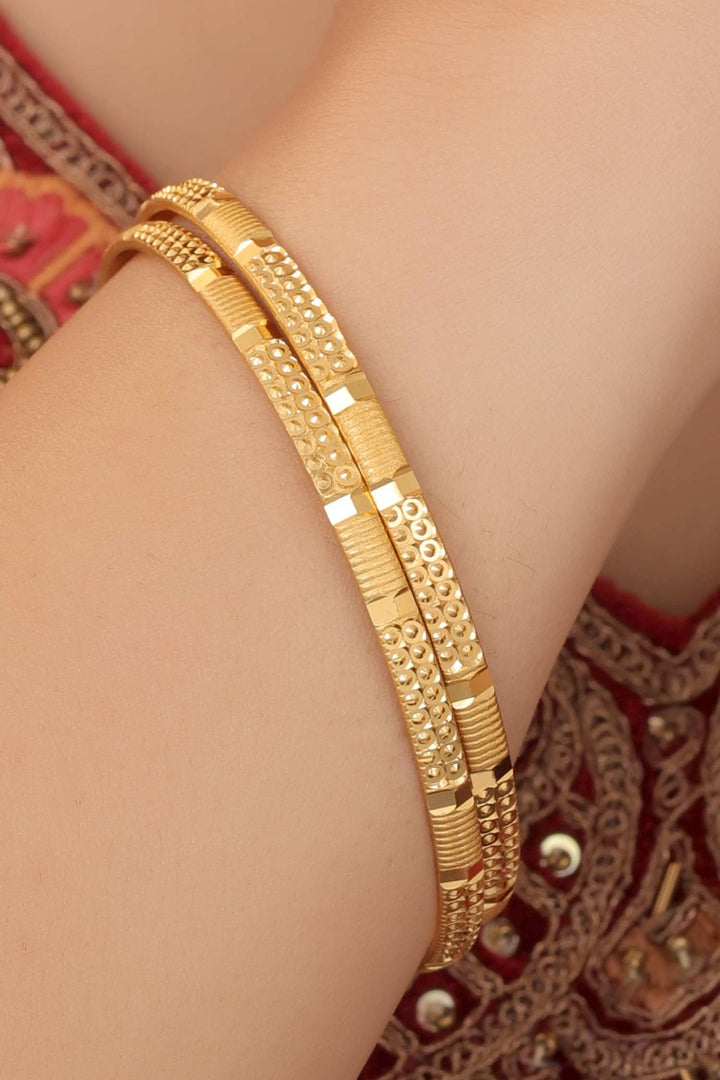 Zivay Chaitali Bangles – High Gold Plated (Set of 4)