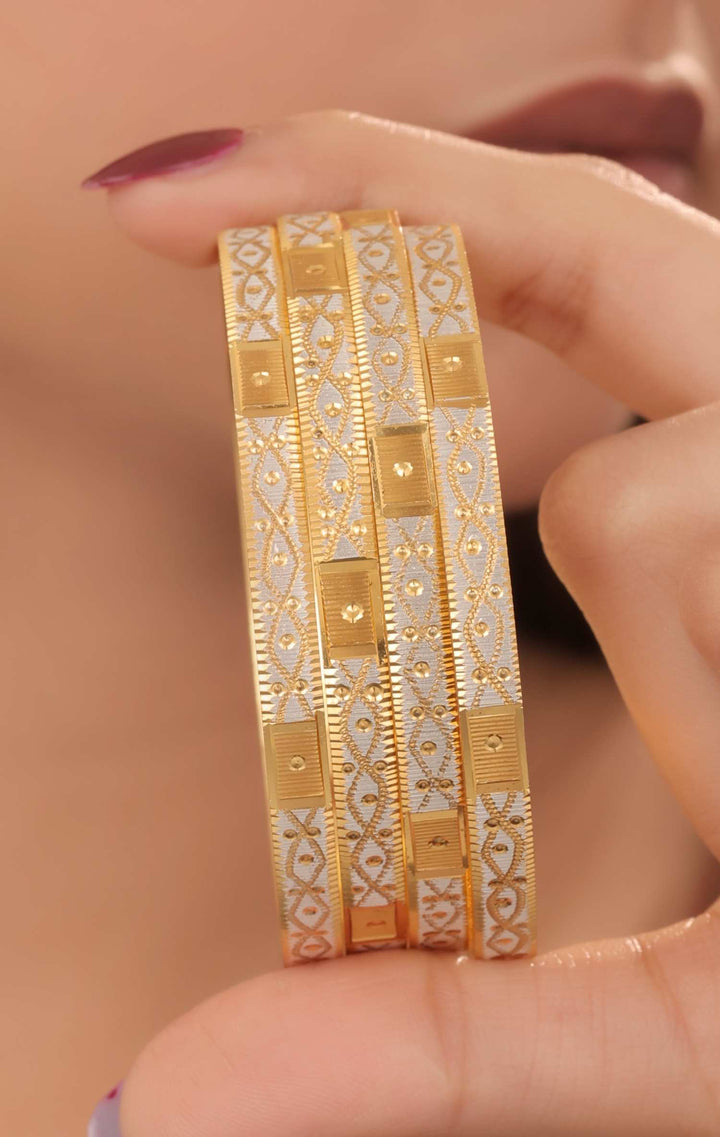 Zivay Kanchana Bangles – High Gold Plated (Set of 4)