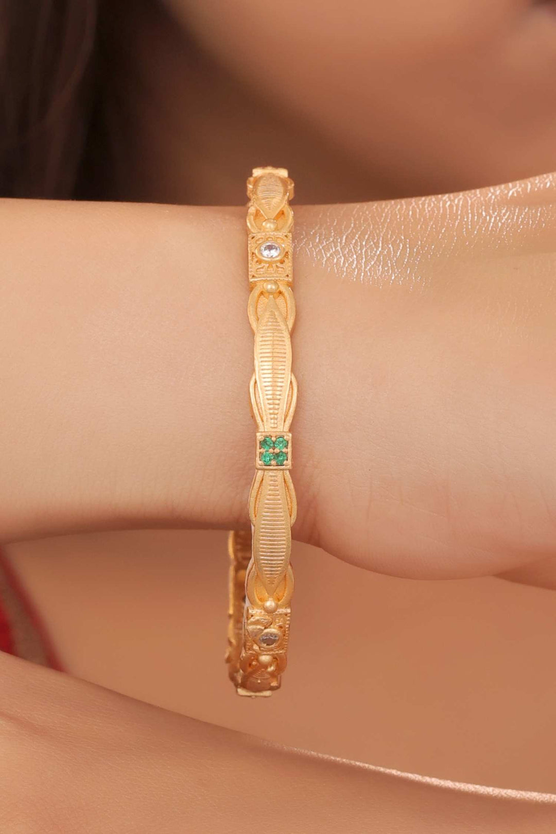 Zivay Lalita Bangles – High Gold Plated (Set of 2)