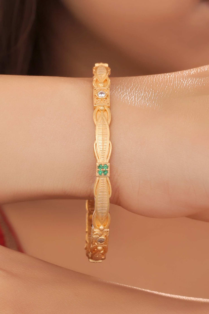 Zivay Lalita Bangles – High Gold Plated (Set of 2)
