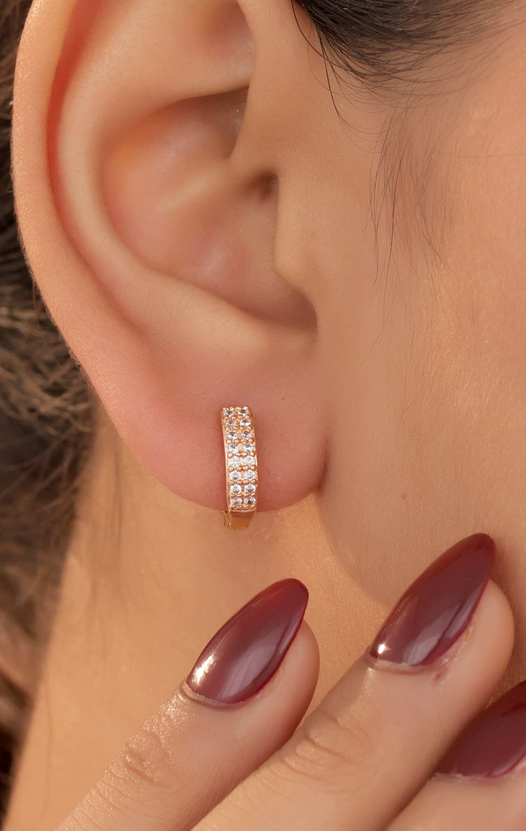 Zivay Ora Earrings – Chic Rose Gold Earrings