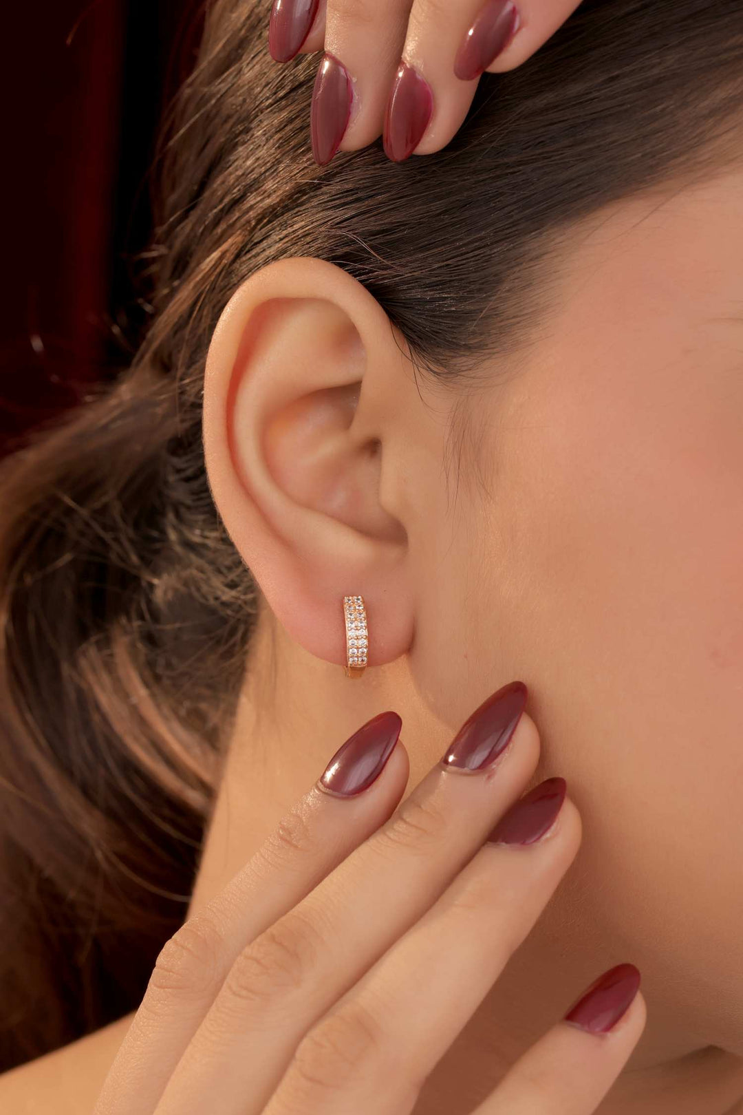 Zivay Ora Earrings – Chic Rose Gold Earrings