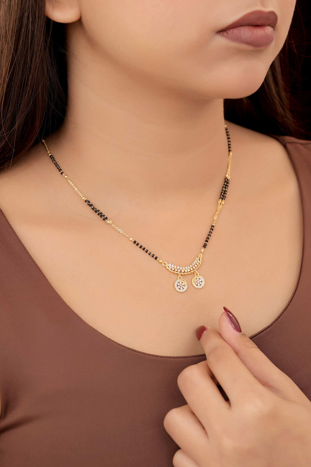 Zivay Madhuri Mangalsutra – High Gold Plated