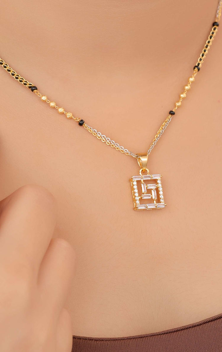 Zivay Rekha Mangalsutra – High Gold Plated