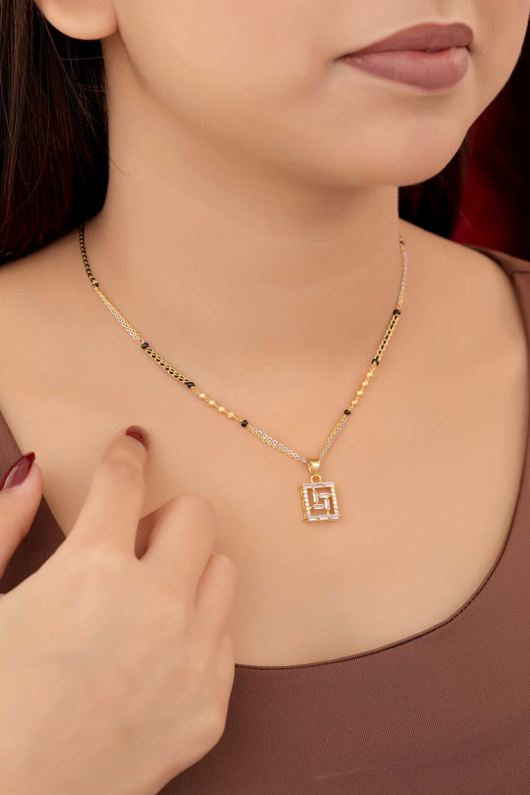 Zivay Rekha Mangalsutra – High Gold Plated