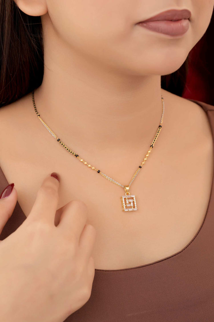 Zivay Rekha Mangalsutra – High Gold Plated