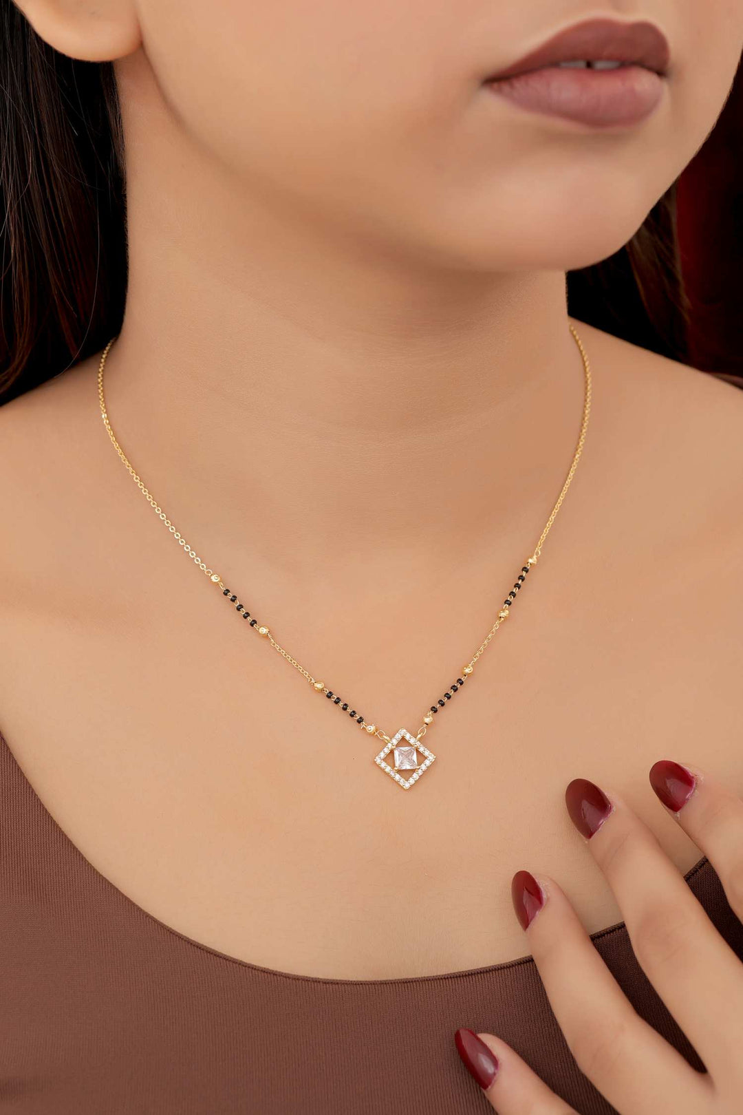 Zivay Deepika Mangalsutra – High Gold Plated